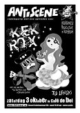 KEK ROX speelt 3 oktober in café de Bel
